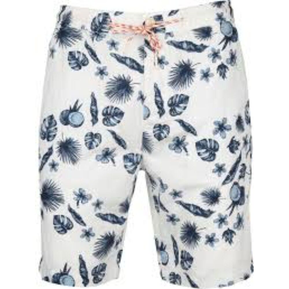 Scotch and Soda Short White Print Men's 32